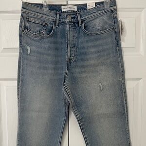 NWT Aritzia Denim Forum Women's The Arlo High Rise Straight Ankle Jeans Size 32